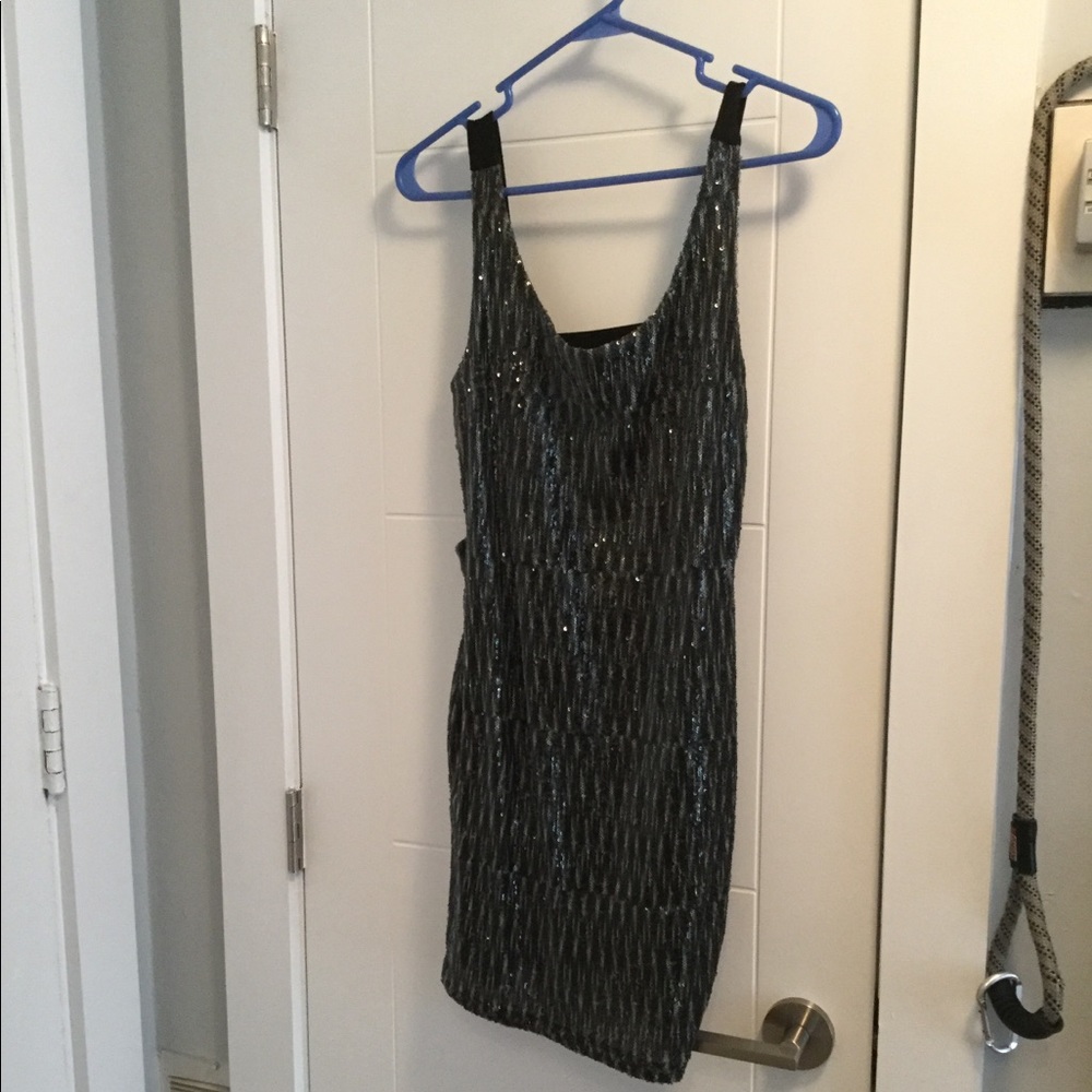 Grey/ Silver sequin dress